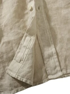 Farbbad-Leinenhemd -Men's Clothing Verkäufe EC10 4364 DH