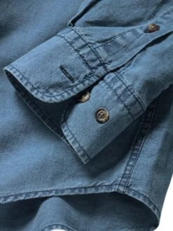 Viel-Flachs-Jeanshemd -Men's Clothing Verkäufe EC10 4927 DI