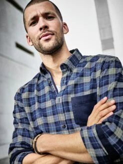 Charismatisches Flanellhemd -Men's Clothing Verkäufe EC10 6100 DF 1