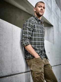 Derbes Flanellhemd -Men's Clothing Verkäufe EC10 6101 DF