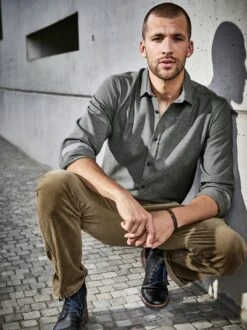 Erhabenes Flanellhemd -Men's Clothing Verkäufe EC10 6103 DF 1