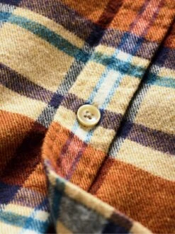 Entschleunigtes Flanellhemd -Men's Clothing Verkäufe EC10 6555 DI 1