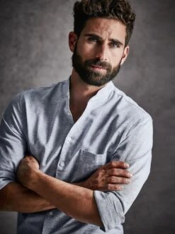 Hanseatisches Stehkragenhemd -Men's Clothing Verkäufe EC10 7137 DF 1