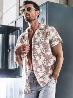 Löschblumen-Hemd -Men's Clothing Verkäufe EC10 7269 DE
