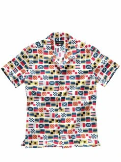 Flaggen-ABC-Hemd -Men's Clothing Verkäufe EC10 7368 FA 1