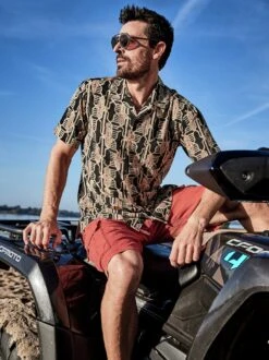 Ajrakh-Kurzarmhemd 22 Ajrakh-Kurzarmhemd -Men's Clothing Verkäufe EC10 7369 DF