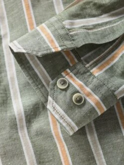 Ausgeglichenes Leinenhemd -Men's Clothing Verkäufe EC10 7372 DH