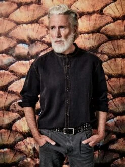 Viel-Flachs-Jeanshemd -Men's Clothing Verkäufe EC10 7472 DF