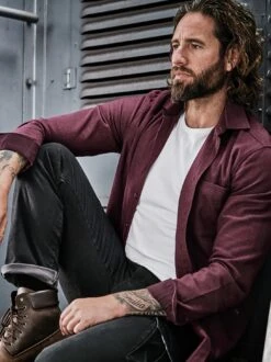 Erhabenes Flanellhemd -Men's Clothing Verkäufe EC10 7740 DF 1