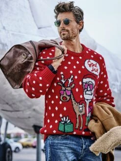 X-Mas-Pullover -Men's Clothing Verkäufe EC23 4377 DE 1