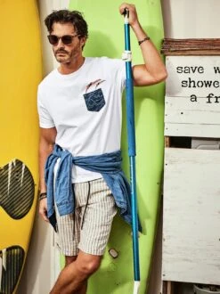 Wasserspringer-Shirt -Men's Clothing Verkäufe EC23 6052 DF