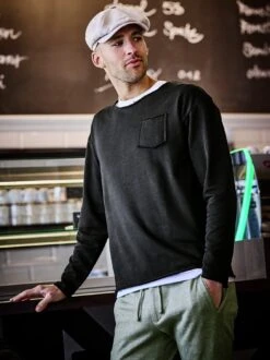 Ereignis-Sweatshirt -Men's Clothing Verkäufe EC23 6244 DF