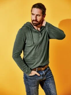 Ju-Longsleevehoodie -Men's Clothing Verkäufe EC23 6389 DF