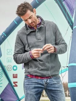 Windstärken-Sweatshirt -Men's Clothing Verkäufe EC23 6459 DE