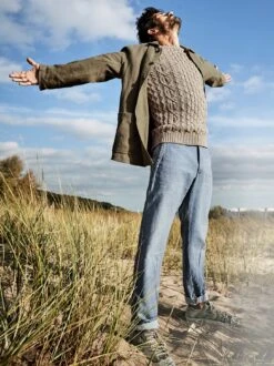 Aran-Leinenpullover -Men's Clothing Verkäufe EC23 6468 DF 1