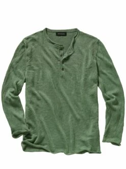 Gehaltvolles Leinenhenley -Men's Clothing Verkäufe EC23 6483 FA