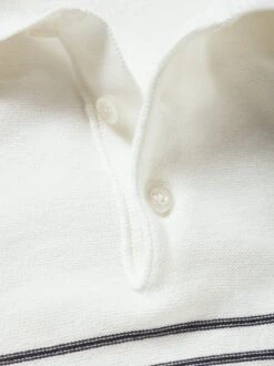 Halbstreifen-Strickpolo -Men's Clothing Verkäufe EC23 6520 DH