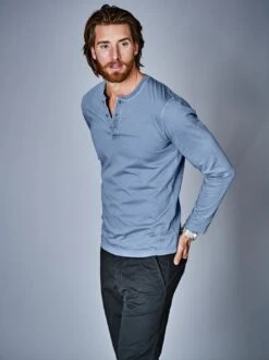 Gefährten-Henley -Men's Clothing Verkäufe EC23 6882 DE