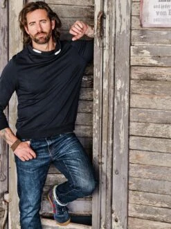 Kopf-und-Kragen-Sweatshirt -Men's Clothing Verkäufe EC23 6987 DE