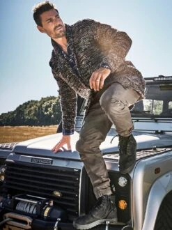 Stadtlichter-Strickjacke -Men's Clothing Verkäufe EC23 7264 DA 1