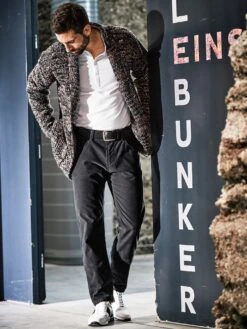 Stadtlichter-Strickjacke -Men's Clothing Verkäufe EC23 7264 DB