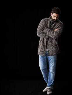 Stadtlichter-Strickjacke -Men's Clothing Verkäufe EC23 7264 DE 1