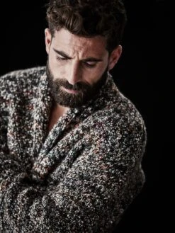 Stadtlichter-Strickjacke -Men's Clothing Verkäufe EC23 7264 DF 1