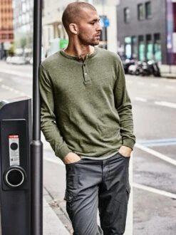 Flausen-Henley 19 Flausen-Henley -Men's Clothing Verkäufe EC23 7278 DE