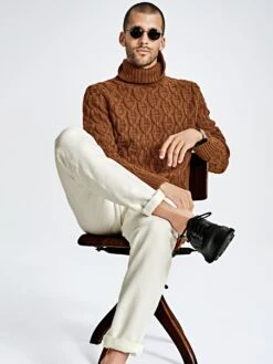 Irlands Ingwer-Pullover -Men's Clothing Verkäufe EC23 7405 DE