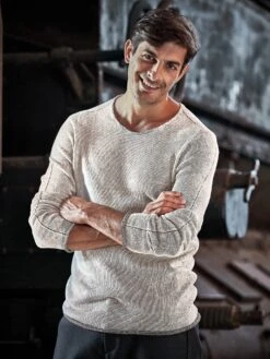 Edelmetallpullover Sober -Men's Clothing Verkäufe EC23 7419 DE 1