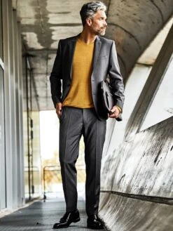 Grey Dynamic-Anzugsakko -Men's Clothing Verkäufe EC24 4431 DB 1