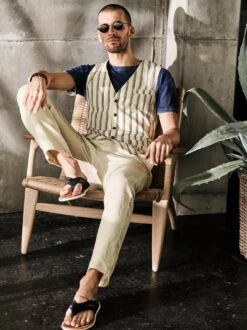 Leinenchino Herringbone -Men's Clothing Verkäufe EC24 6137 DE 1