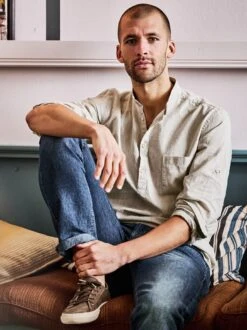 Rooftop-Leinenjeans -Men's Clothing Verkäufe EC24 6141 DD 1