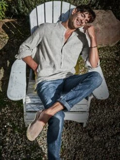 Rooftop-Leinenjeans -Men's Clothing Verkäufe EC24 6141 DF 1