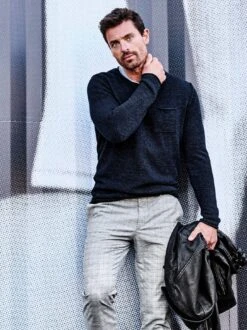 Glencheck-Chino -Men's Clothing Verkäufe EC24 6144 DE