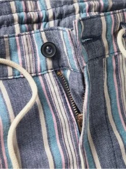 Wadenbetoner-Streifenshorts -Men's Clothing Verkäufe EC24 6232 DG