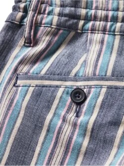 Wadenbetoner-Streifenshorts -Men's Clothing Verkäufe EC24 6232 DI