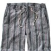 Wadenbetoner-Streifenshorts -Men's Clothing Verkäufe EC24 6232 FA