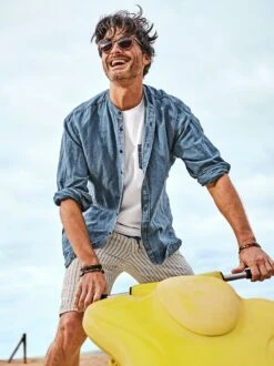 Wadenbetoner-Leinenshorts -Men's Clothing Verkäufe EC24 6240 DF 1