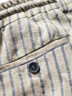 Wadenbetoner-Leinenshorts -Men's Clothing Verkäufe EC24 6240 DI