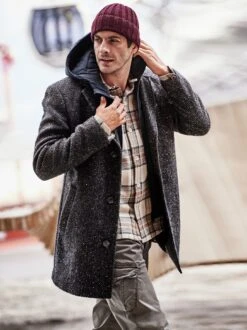 Veranlagter Mantel -Men's Clothing Verkäufe EC24 6302 DF 1