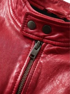 Scuderia-Lederjacke -Men's Clothing Verkäufe EC24 6303 DG