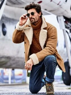 Irische Lammfelljacke 16 Irische Lammfelljacke -Men's Clothing Verkäufe EC24 6304 DE