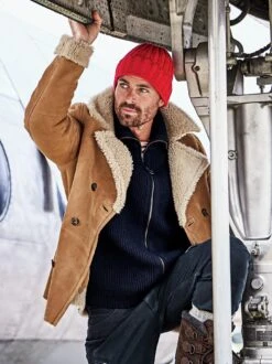 Irische Lammfelljacke 17 Irische Lammfelljacke -Men's Clothing Verkäufe EC24 6304 DF