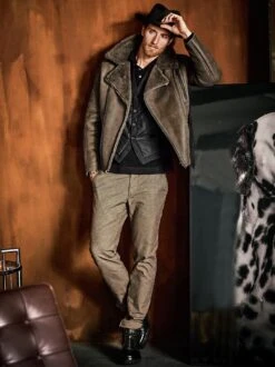 Cafe Racer Jacket -Men's Clothing Verkäufe EC24 6328 DF 1