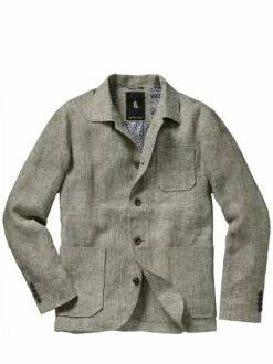 Bauchgefühl-Leinenanzugjacke -Men's Clothing Verkäufe EC24 6335 FA 1