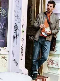 Auf-Messers-Schneide-Blouson -Men's Clothing Verkäufe EC24 6510 DC 1