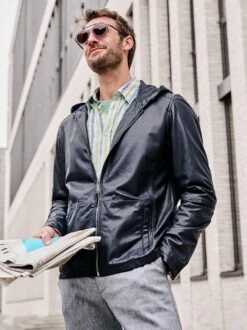 900-Gramm-Lederhoodie -Men's Clothing Verkäufe EC24 6557 DF 1