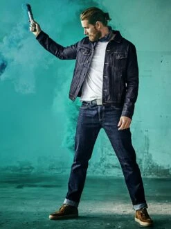 Diamanten-Jeansjacke -Men's Clothing Verkäufe EC24 6568 DE 1