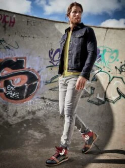 Diamanten-Jeansjacke -Men's Clothing Verkäufe EC24 6568 DF 1